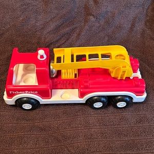Vintage Little People Fire Engine, Vintage Little People Fire Truck, 1988